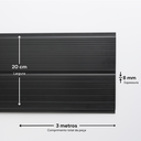 Ver imagem 4 de Kit com 36 m² Forro de PVC 8mm x 20cm x 3m Belplast Preto