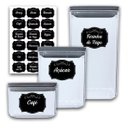Ver imagem 1 de Kit 3 Porta Condimentos 500ml 1L 1,5L + RÓTULOS - Ref. 1722 PLASVALE 51758