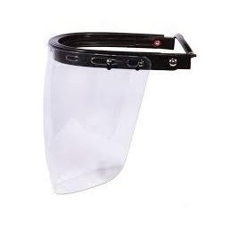 PROTETOR FACIAL / SUPORTE UNIVERSAL + LENTE INCOLOR ( ACOPLAR NO CAPACETE ) - 1