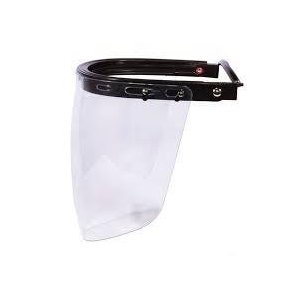 PROTETOR FACIAL / SUPORTE UNIVERSAL + LENTE INCOLOR ( ACOPLAR NO CAPACETE )