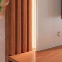 Ver imagem 5 de Home Suspenso Soge para Tv até 75 Fita Led Portas Deslizantes Mdp/mdf 217cm Off White/freijó G73 - G