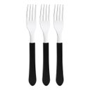 Ver imagem 1 de Kit 3 Garfo de Mesa Tramontina Leme Inox Cabo Preto