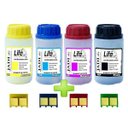 Ver imagem 1 de Kit 4 Refil Pó Toner + 4 Chip HP CF350 CF351 CF352 CF353 - M-176 M176 M-177 M177 M-176N M-177FW