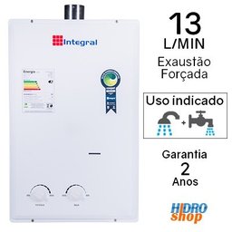 Aquecedor Gás 13 L/Min Astra Gn Ex Forçada - AG13NM1 - 3 Aquecedor Gás 13 L/Min Astra Gn Ex Forçada - AG13NM1 - 3