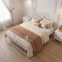 Ver imagem 2 de Cama Queen em Ferro Clássica Elizabeth:Branco