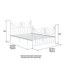 Ver imagem 4 de Cama Queen em Ferro Clássica Elizabeth:branco