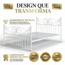 Ver imagem 6 de Cama Queen em Ferro Clássica Elizabeth:Branco