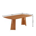 Ver imagem 3 de Conjunto de Mesa de Jantar Bia Tampo Laminado com 6 Cadeiras Marrom/Caramelo/Cinamomo