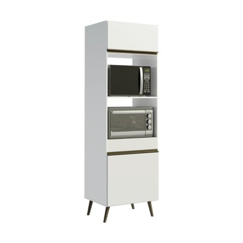 Armário Florença 2 Portas 3 Prateleiras MDP 62cm Branco