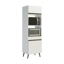 Ver imagem 1 de Armário Florença 2 Portas 3 Prateleiras MDP 62cm Branco