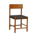 Ver mais imagens de Kit 2 Cadeiras Amber Madeira Maciça - Amêndoa Trançado Corda na Cor Preta