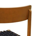 Ver imagem 3 de Kit 2 Cadeiras Amber Madeira Maciça - Amêndoa Trançado Corda na Cor Preta