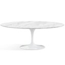 Ver imagem 1 de Mesa de Jantar Saarinen Oval 137x90cm Mármore Carrara - Branco