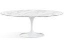 Ver imagem 1 de Mesa de Jantar Saarinen Oval 137x90cm Mármore Carrara - Branco