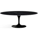 Ver imagem 1 de Mesa de Jantar Saarinen Oval 137x90cm Mármore Nero - Preto