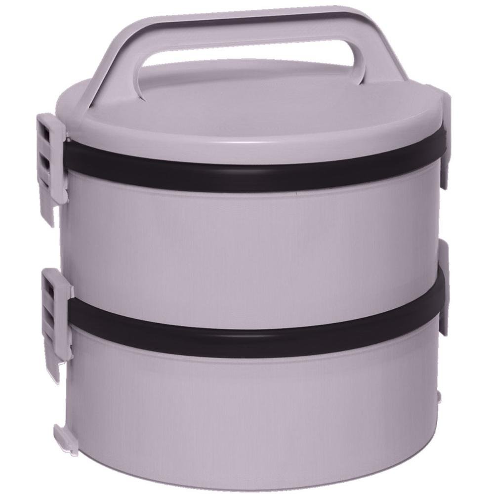 Tekcor Marmita Térmica Plástica com 2 Pratos Soprano 1,5 Litros Tekcor ...