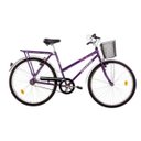 Ver imagem 1 de Bicicleta Houston Onix Vb Freio V-Brake Violeta Aro-26 C/Cesta Violeta
