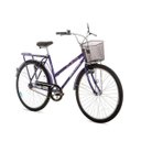 Ver imagem 3 de Bicicleta Houston Onix Vb Freio V-Brake Violeta Aro-26 C/Cesta Violeta
