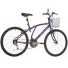 Bicicleta Houston Bristol Lance Aro 26 - 21 Marchas Freio V-Brake 26 Violet Fosc C/Cest Violeta - 1