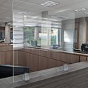 Ver imagem 5 de Suporte para fixa Divisorias Piso e Parede na Cor Prata 2 Peças