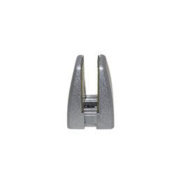 Suporte para fixa Divisorias Piso e Parede na Cor Prata 2 Peças - 3