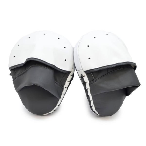 Kit Aparador de Chute + Luva de Foco Fechada + Raquete Logo Capacete Branco Equifighter - 5