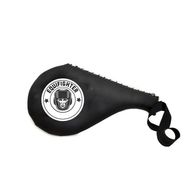 Kit Aparador de Chute + Luva de Foco Fechada + Raquete Logo Capacete Branco Equifighter - 6