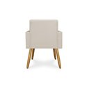 Ver imagem 3 de Cadeira Poltrona Para Escritório Courino - Balaqui Decor Cor:Courino Bege