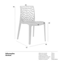 Kit 6 Cadeiras Gruvyer - Preto - 8