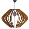 Luminária Teto tipo Pendente PARENTESIS MDF Completa -:Marrom - 1