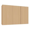 Ver imagem 1 de Armário Aéreo para Cozinha 100% MDF 120 cm 3 Portas Lótus Carvalho