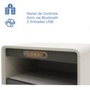 Ver imagem 7 de Mesa de Cabeceira Inteligente - Ct-21 - com Carregador por Indução, Som Bluetooth e Luz Noturna Mmj-