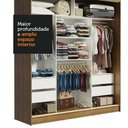 Ver imagem 5 de Guarda-roupa Madesa Reno 3 Porta Correr Espelho Rustic Cinza