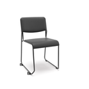 Ver imagem 1 de Cadeira Fixa Empilhável Estofada Iven Fixa Preta