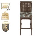 Ver imagem 4 de Mesa Bistrô e 4 Banquetas Roma Marrom Corda Náutica Estofado 6 Trama Original