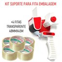 Ver imagem 2 de Kit Suporte Fita de Embalagem + 4 Fita de embalagem transparente Adelbras 48x45