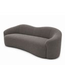 Ver imagem 7 de Kit Sofá + Puf Star 300 cm Orgânico 4 Lugares Sala Recepção:Cinza Escuro/Bouclé