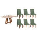 Ver imagem 1 de Mesa Sala Celeste 160 + 6 Cad Ondina Freijo DJ Móveis