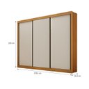 Ver imagem 3 de Guarda Roupa Casal 3 Portas Milano - Arbo Design