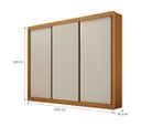 Ver imagem 3 de Guarda Roupa Casal 3 Portas Milano - Arbo Design