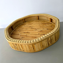 Ver imagem 2 de Centro de Mesa em Fibra Natural Traçada com Madeira