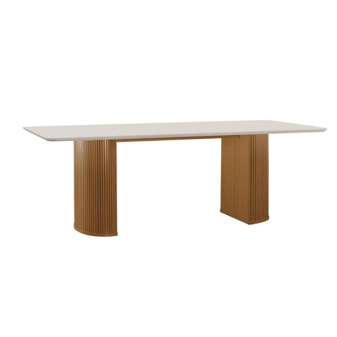 Mesa Jantar Contemporânea 1,80x0,90 -jade Domus Móveis - Cinamomo Off White