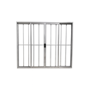 Ver imagem 2 de Vitrô 4 Folhas de Correr Aluminio Brilhante com Grade 1,00x1,20