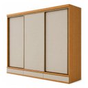 Ver imagem 3 de Guarda Roupa Casal 3 Portas de Correr com 6 Gavetas 100%MDF Pleno