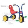 Triciclo Velotrol Infantil Escolar Azul Brinquedos Bandeirantes - 4