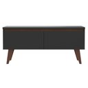 Ver imagem 2 de Rack para TV até 55 Polegadas Madesa Le Mans com 2 Portas Rustic/Preto Cor:Rustic/Preto