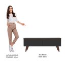 Ver imagem 7 de Rack para TV até 55 Polegadas Madesa Le Mans com 2 Portas Rustic/Preto Cor:Rustic/Preto
