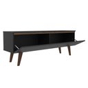 Ver imagem 6 de Rack para TV até 55 Polegadas Madesa Le Mans com 2 Portas Rustic/Preto Cor:Rustic/Preto