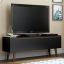 Ver imagem 1 de Rack para TV até 55 Polegadas Madesa Le Mans com 2 Portas Rustic/Preto Cor:Rustic/Preto