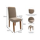 Ver imagem 5 de Mesa Cozinha Patricia 160 + 6 Cad Taís Savana/Joli Cimol